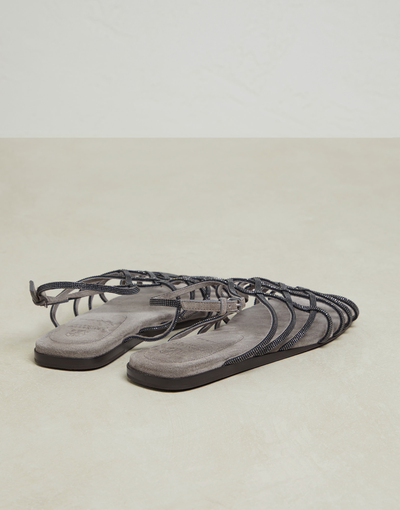 Precious Net sandals in suede - 3