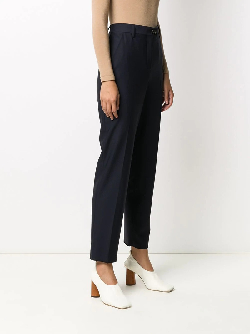 Gancini-plaque straight-leg trousers 3