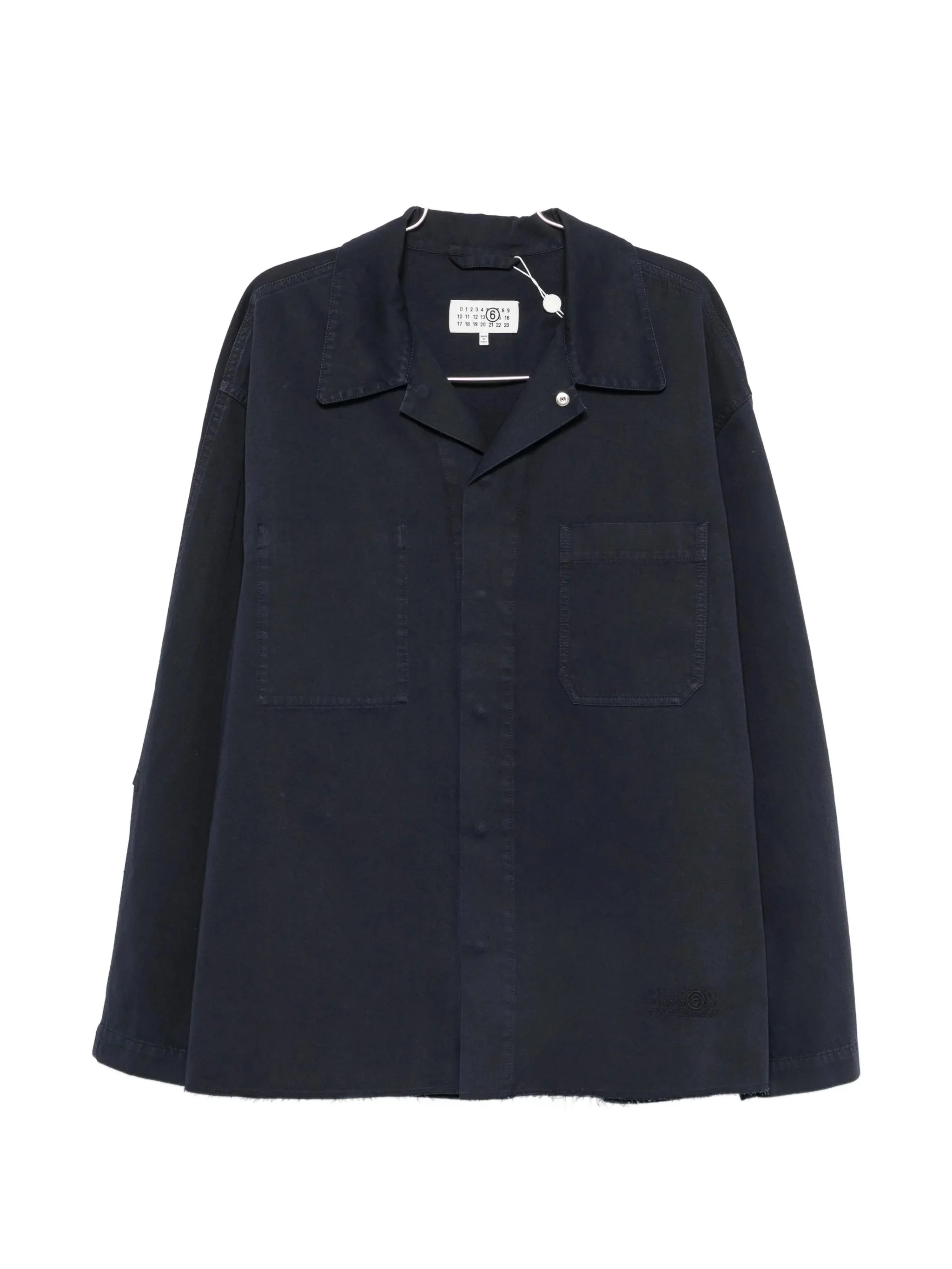 Mm6 Maison Margiela Concealed-fastening Patch-pocket Shirt Jacket - 1