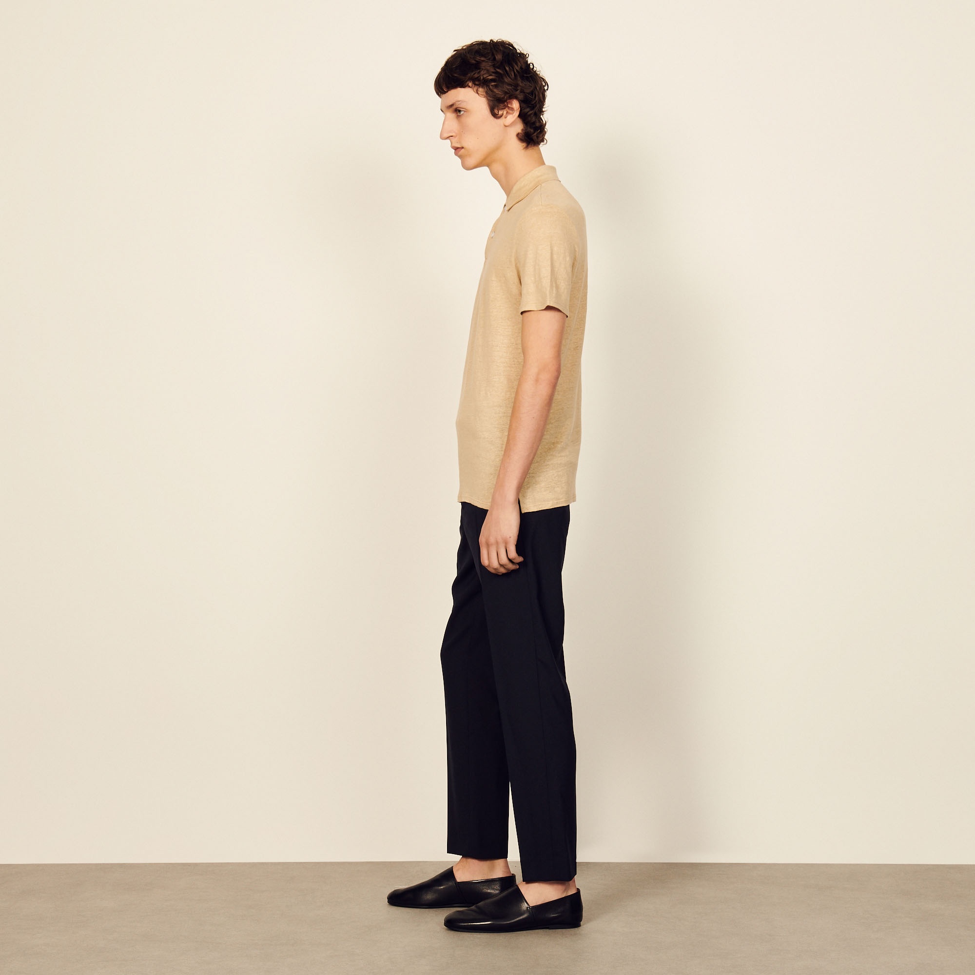 Linen polo shirt - 4