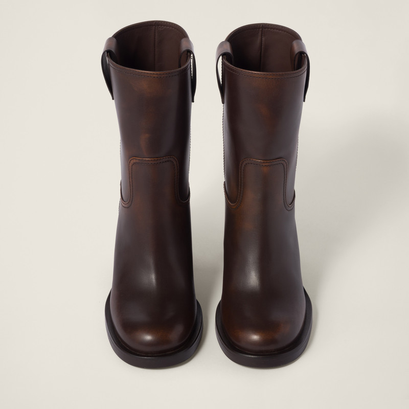 Fumé leather booties 4
