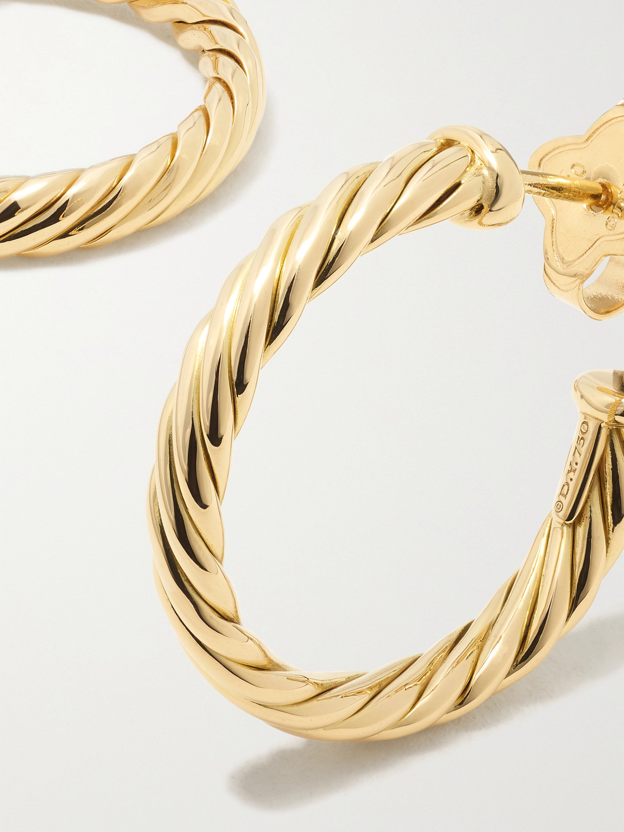 Cable Spira 18-karat Gold Hoop Earrings - 5