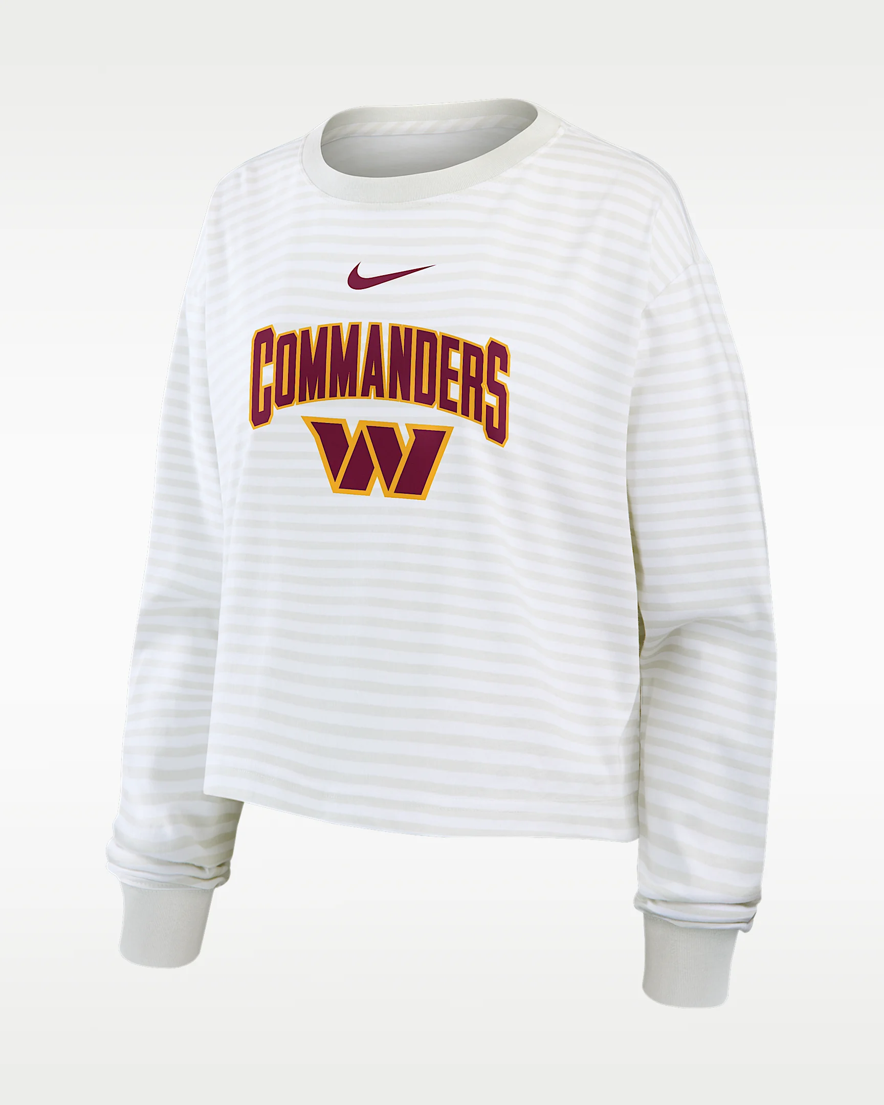 Washington Commanders Primetime Women's Nike Cropped Long-Sleeve T-Shirt - 1