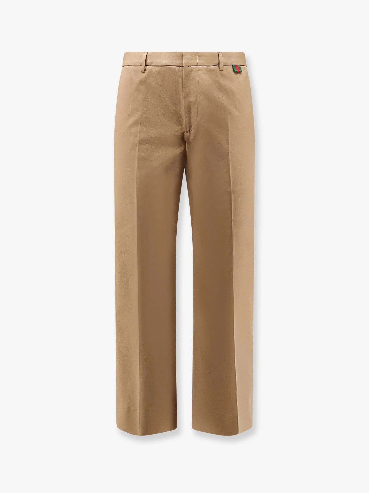 Gucci Cotton Trousers With Web Detail - 1