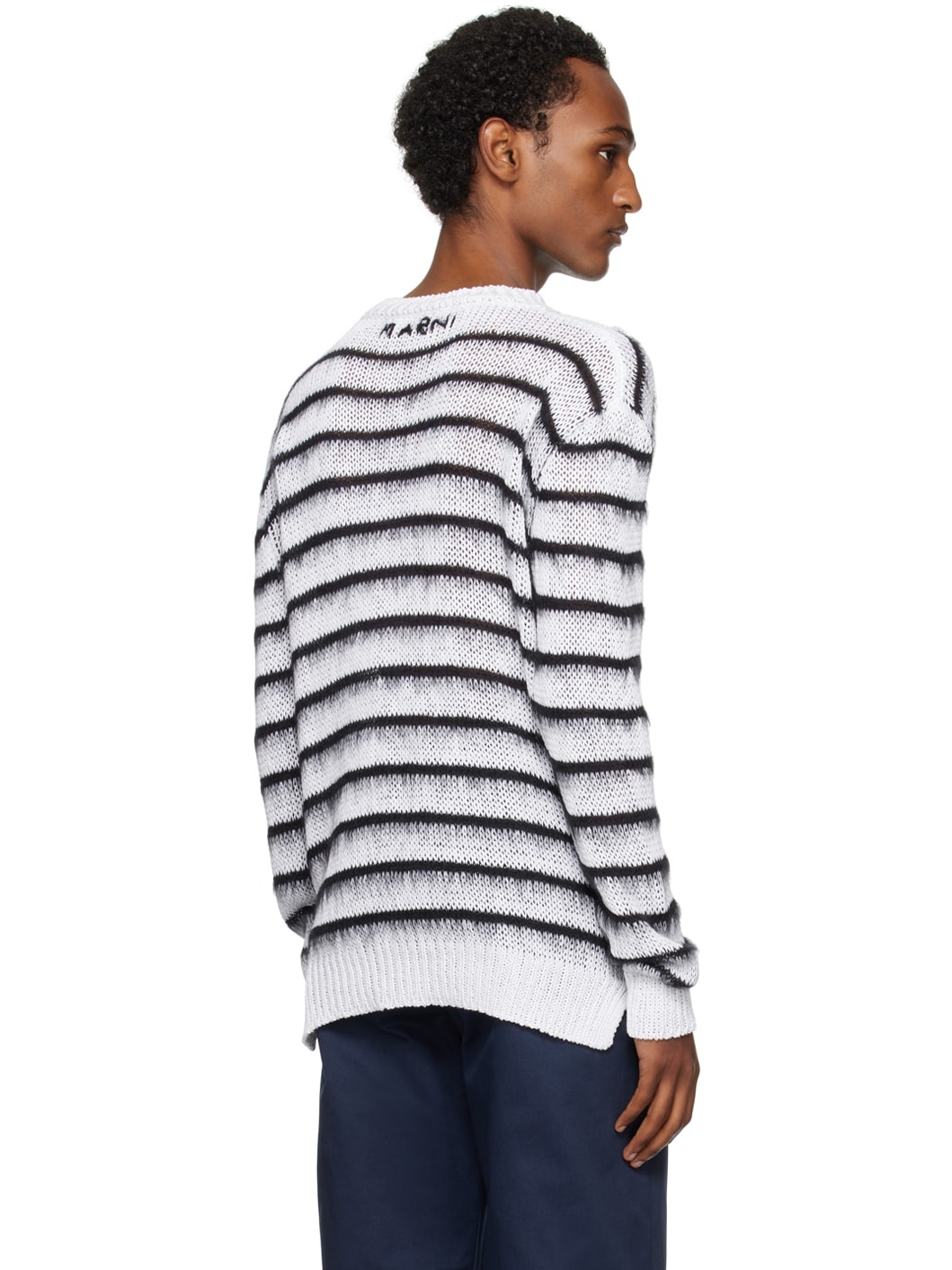 White Stripe Sweater - 3