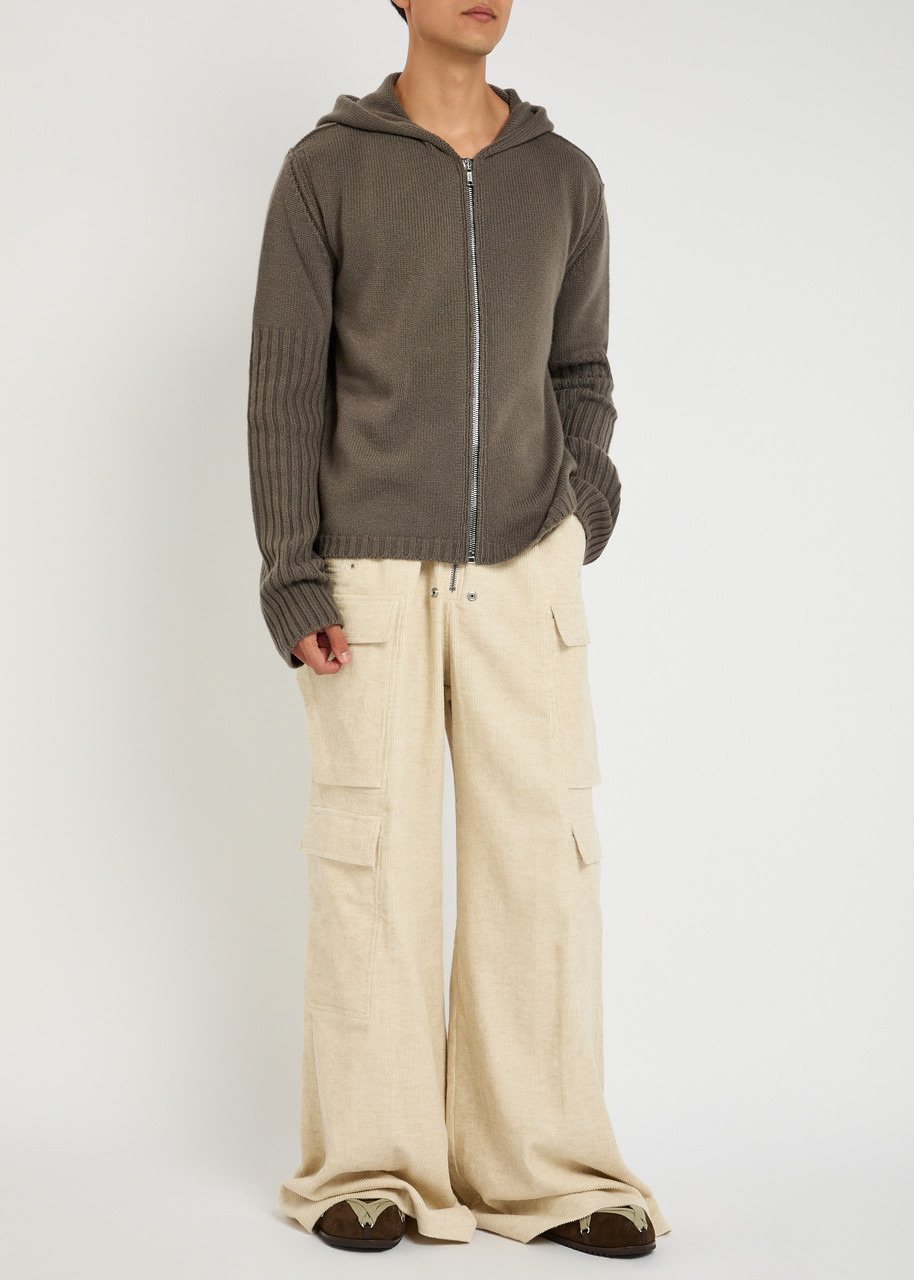 Rick Owens Zipped Hooded Cashmere Jumper - 4
