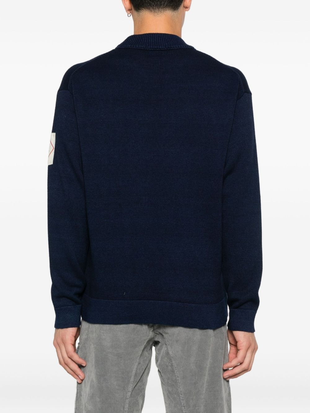 logo-patch sweater - 4