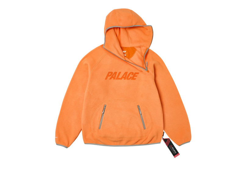 PALACE POLARTEC NINJA HOOD TIGER ORANGE outlook