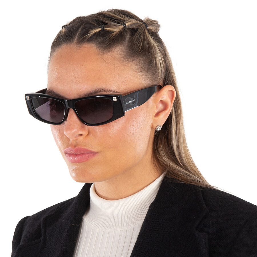 Givenchy Grey Rectangular Ladies Sunglasses GV40048F 01A 56 - 2