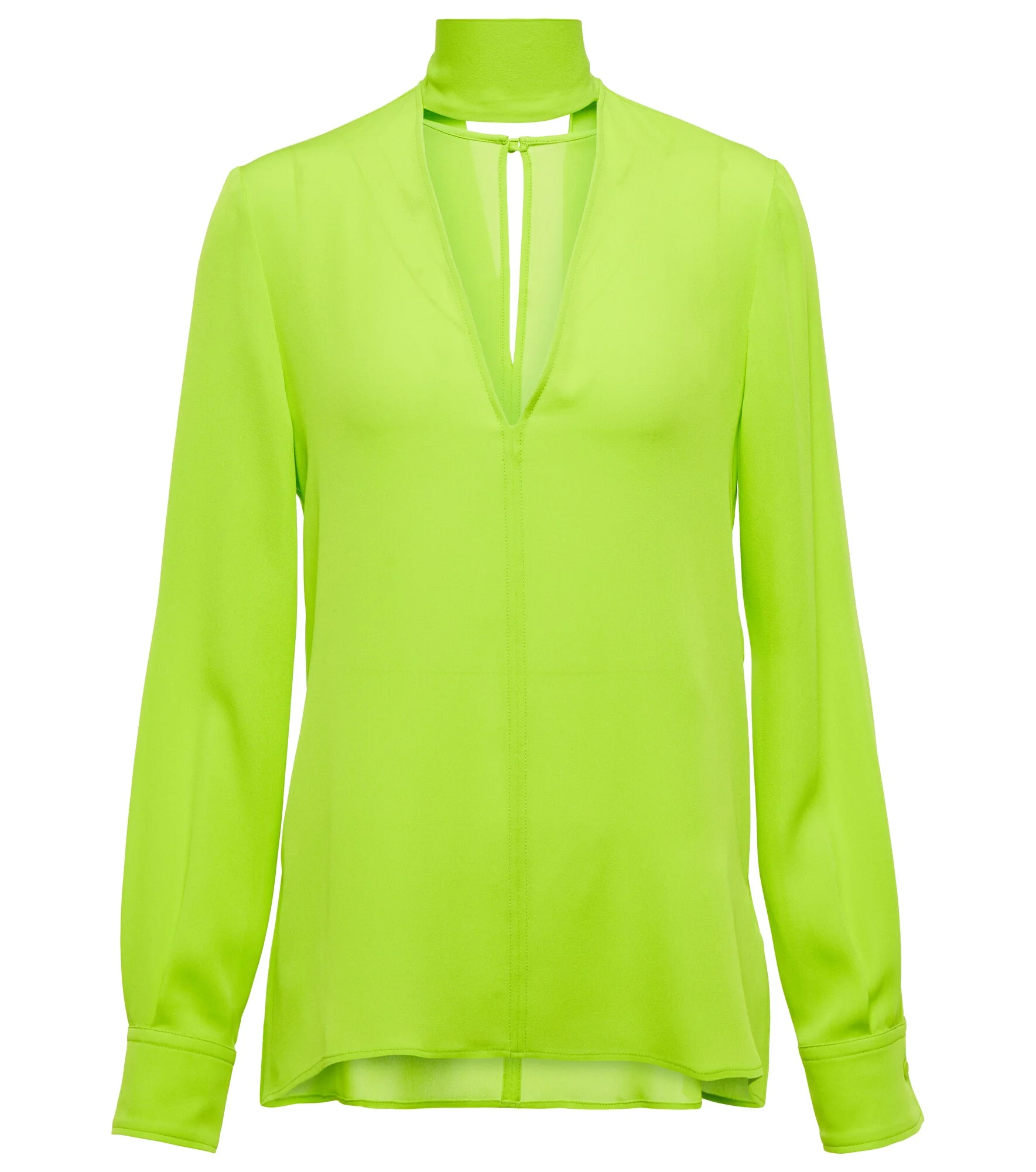 Cutout silk crêpe blouse - 1