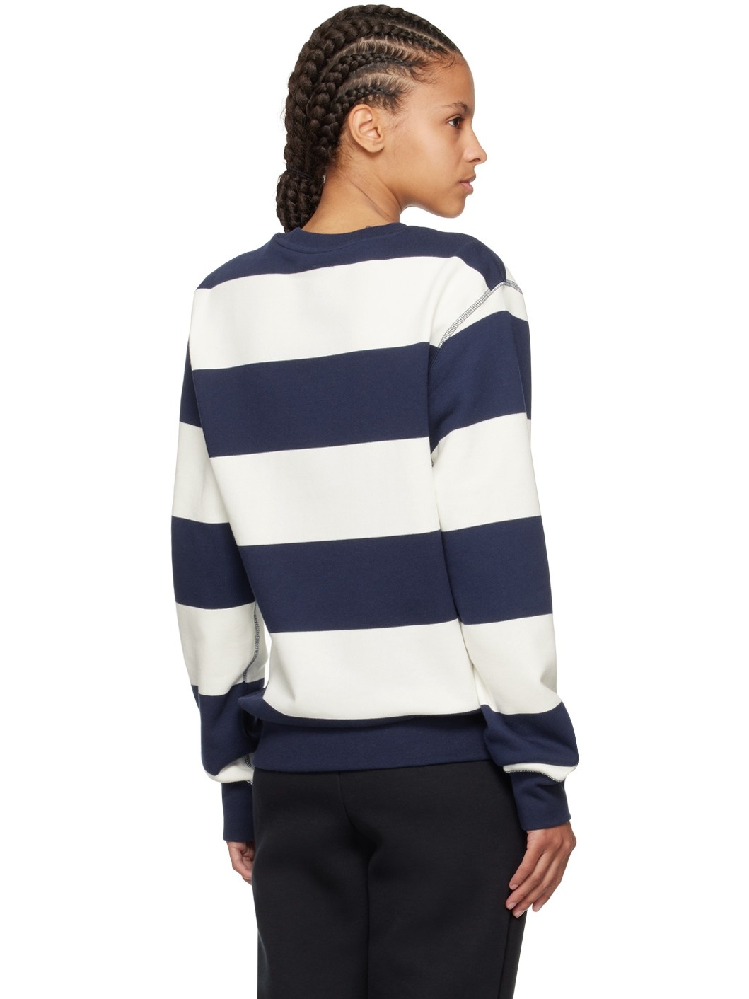 Navy & White Club Sweatshirt - 3