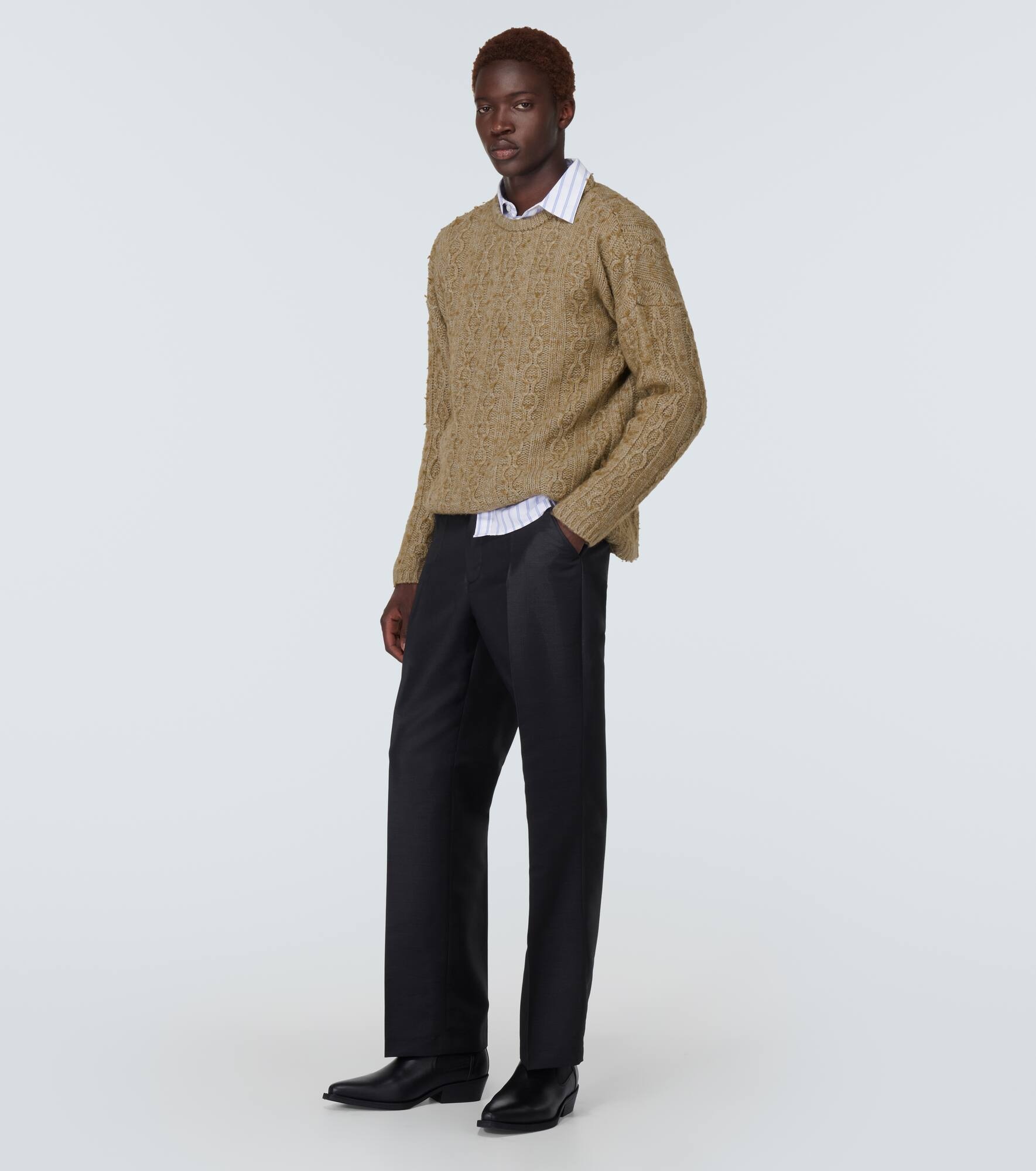 Aran wool-blend sweater - 2