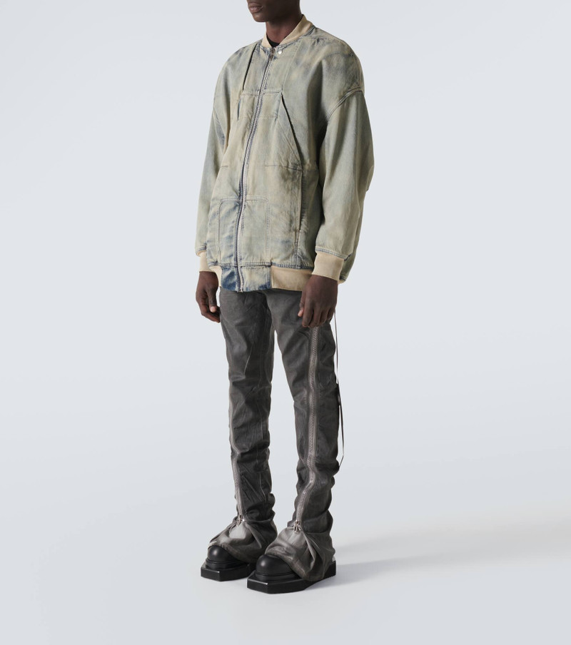 Rick Owens DRKSHDW panelled 산 세척 데님 재킷 outlook