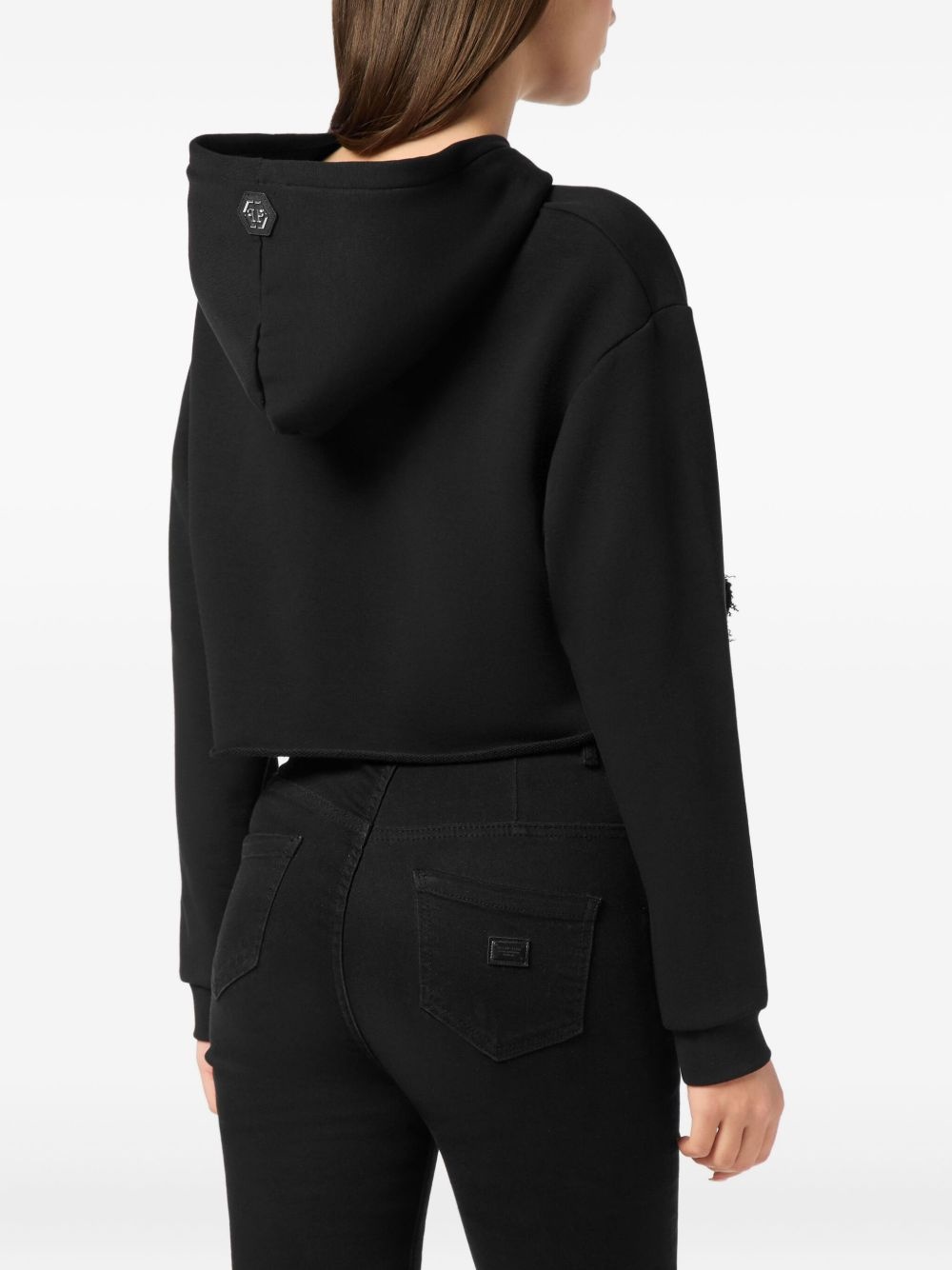 rhinestone-embellished hoodie - 4