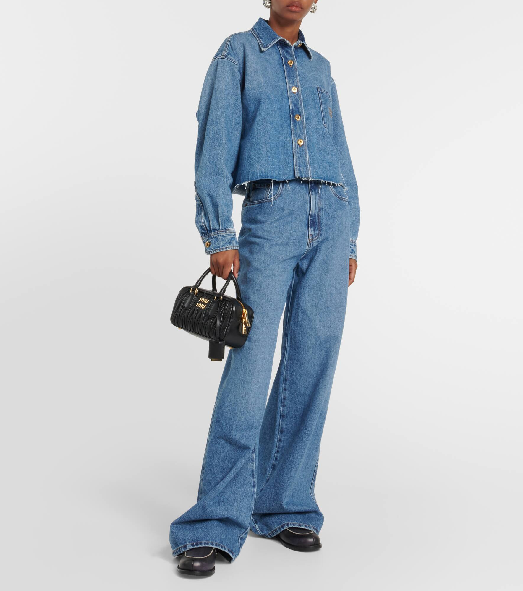 High-rise wide-leg jeans - 2