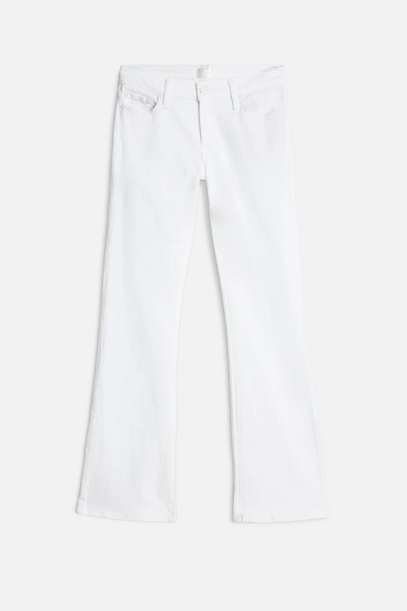 Tailorless Broken Twill Original Bootcut in White - 1