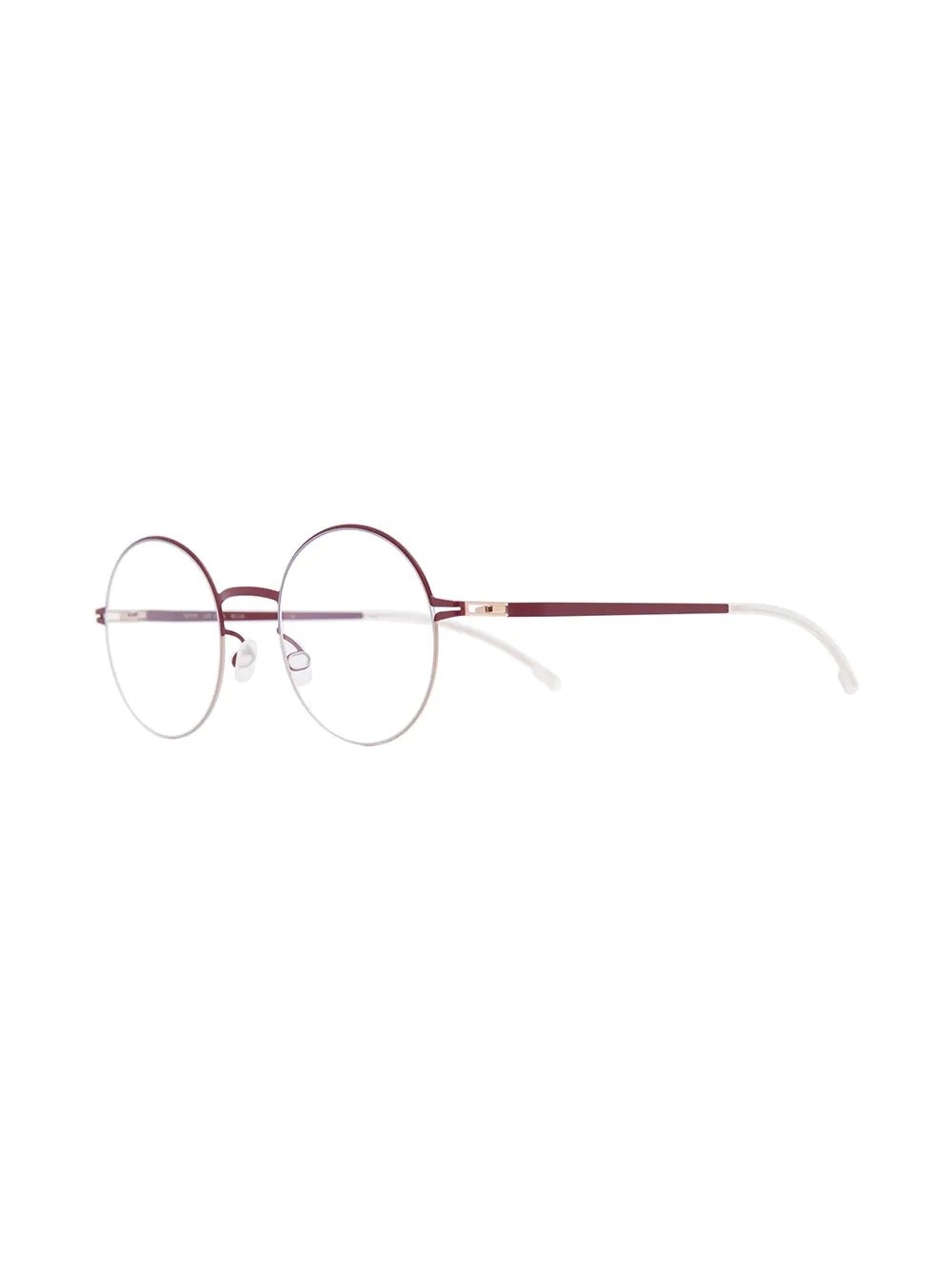 clear-lens round-frame glasses - 2