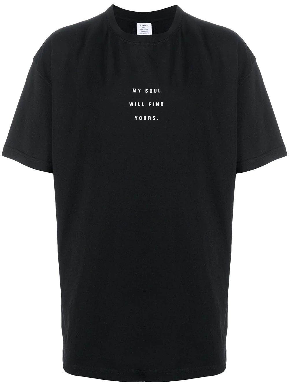 slogan print T-shirt - 1