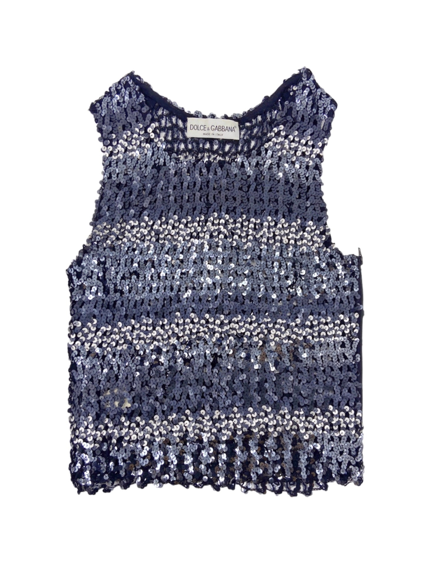 zOthers - Dolce & Gabbana 90s Sequins Mesh Top - 2