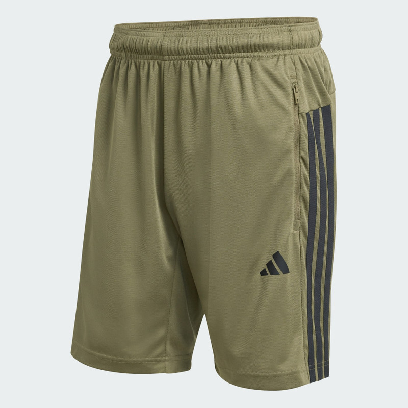 WORKOUT ESSENTIALS BASE 3-STRIPES PIQUE SHORT 9INCH 1