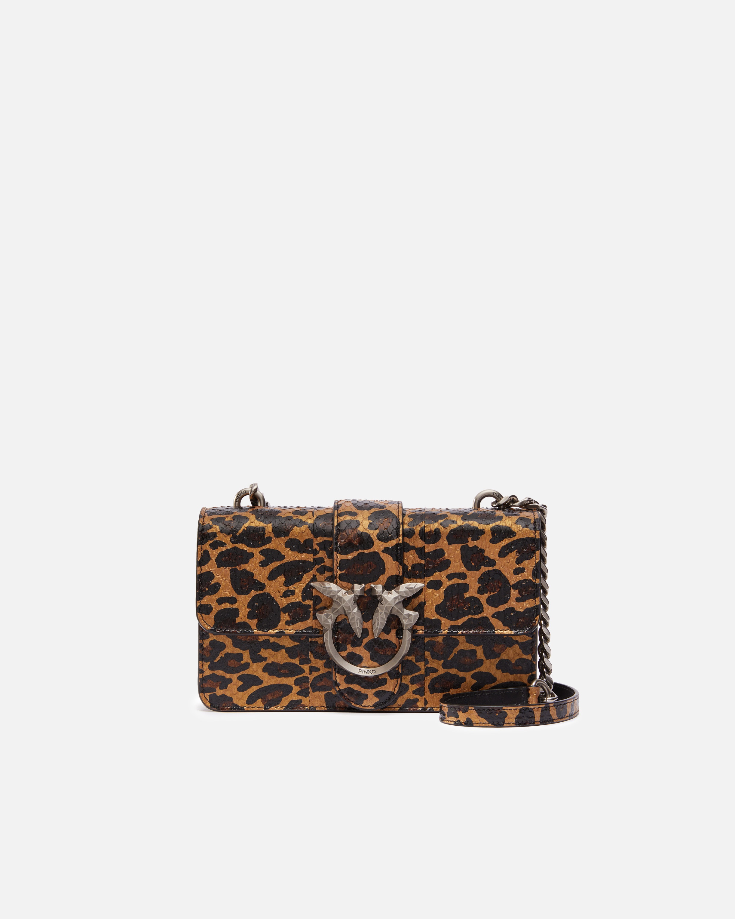LOVE BAG WITH SPOTTED REPTILE LEATHER - PINKO GALLERIA - 1