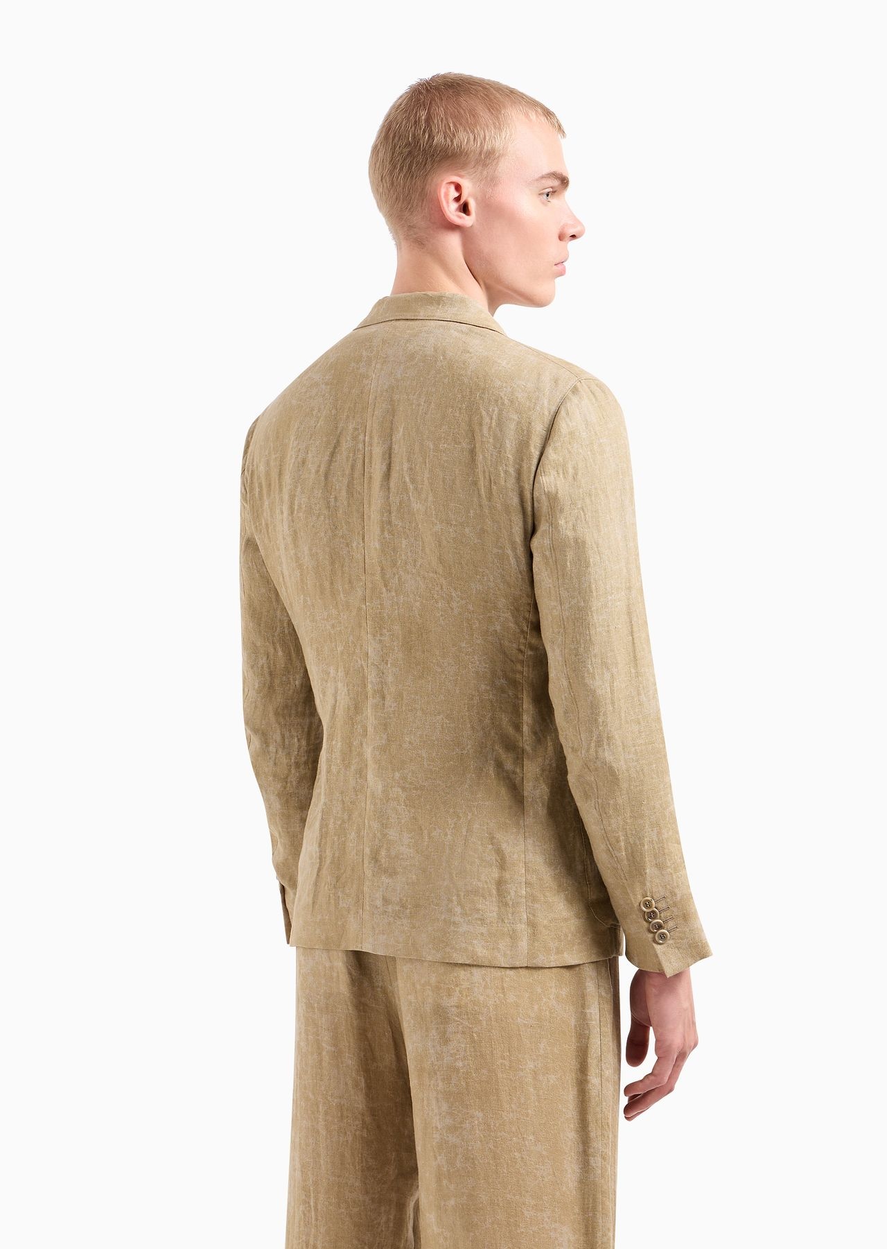 Upton line linen double-breasted jacket - 3