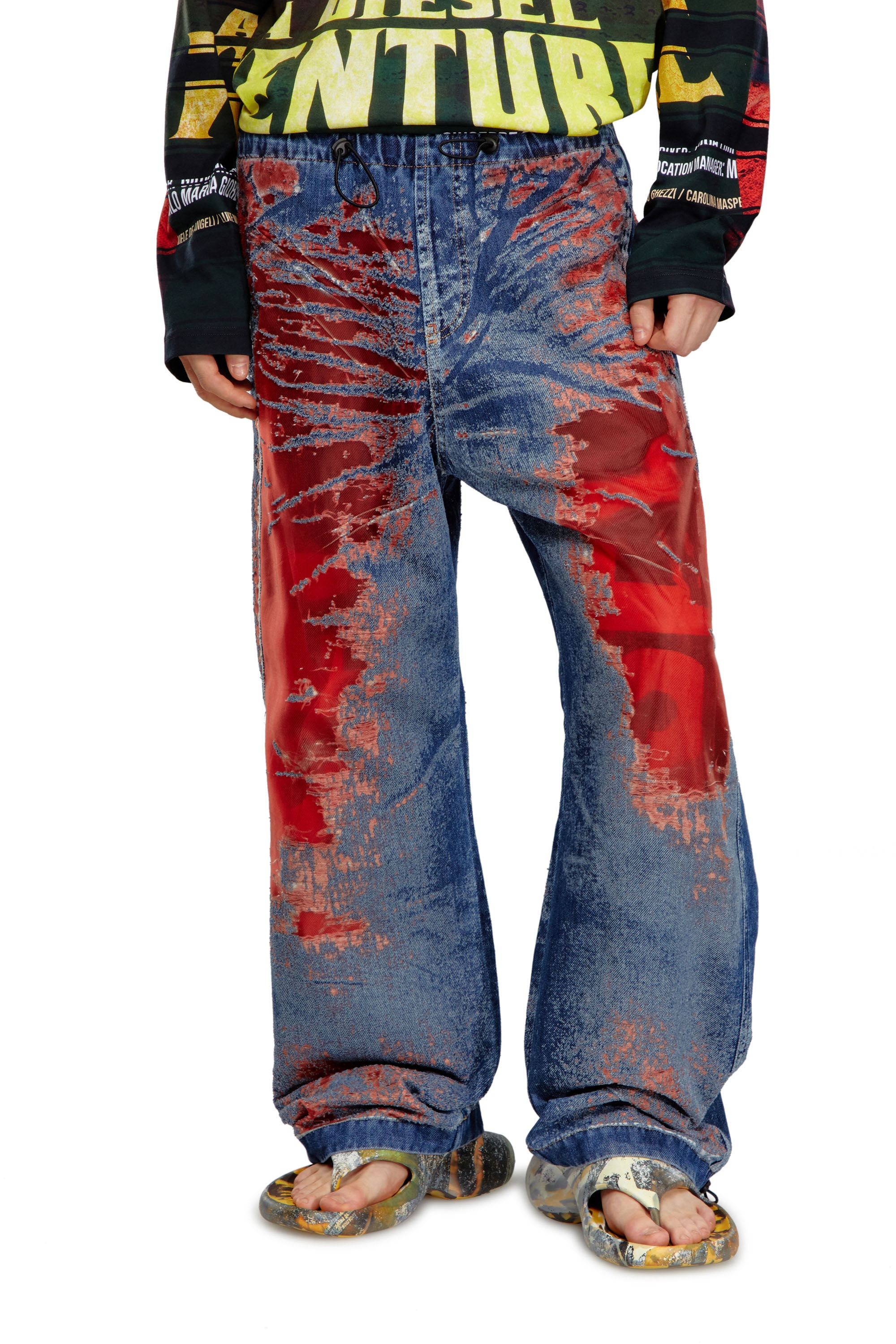 STRAIGHT JEANS D-MARTIAL 068MI - 3