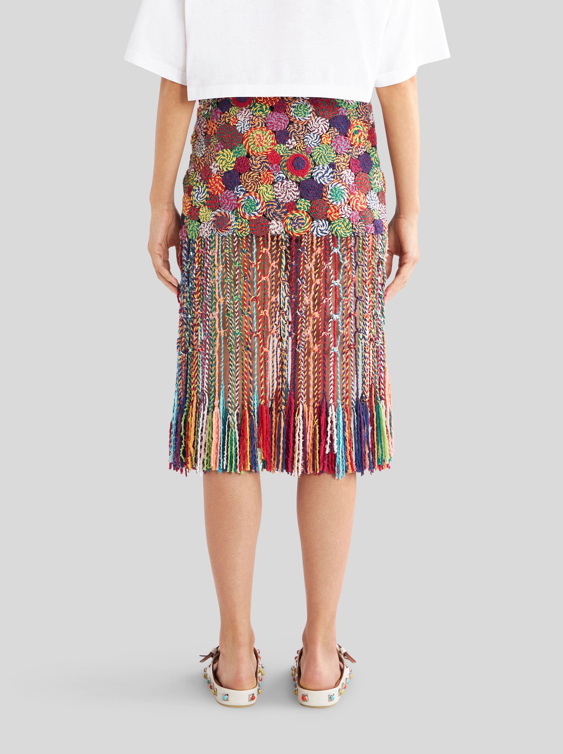 CROCHETED KNIT SKIRT - 4