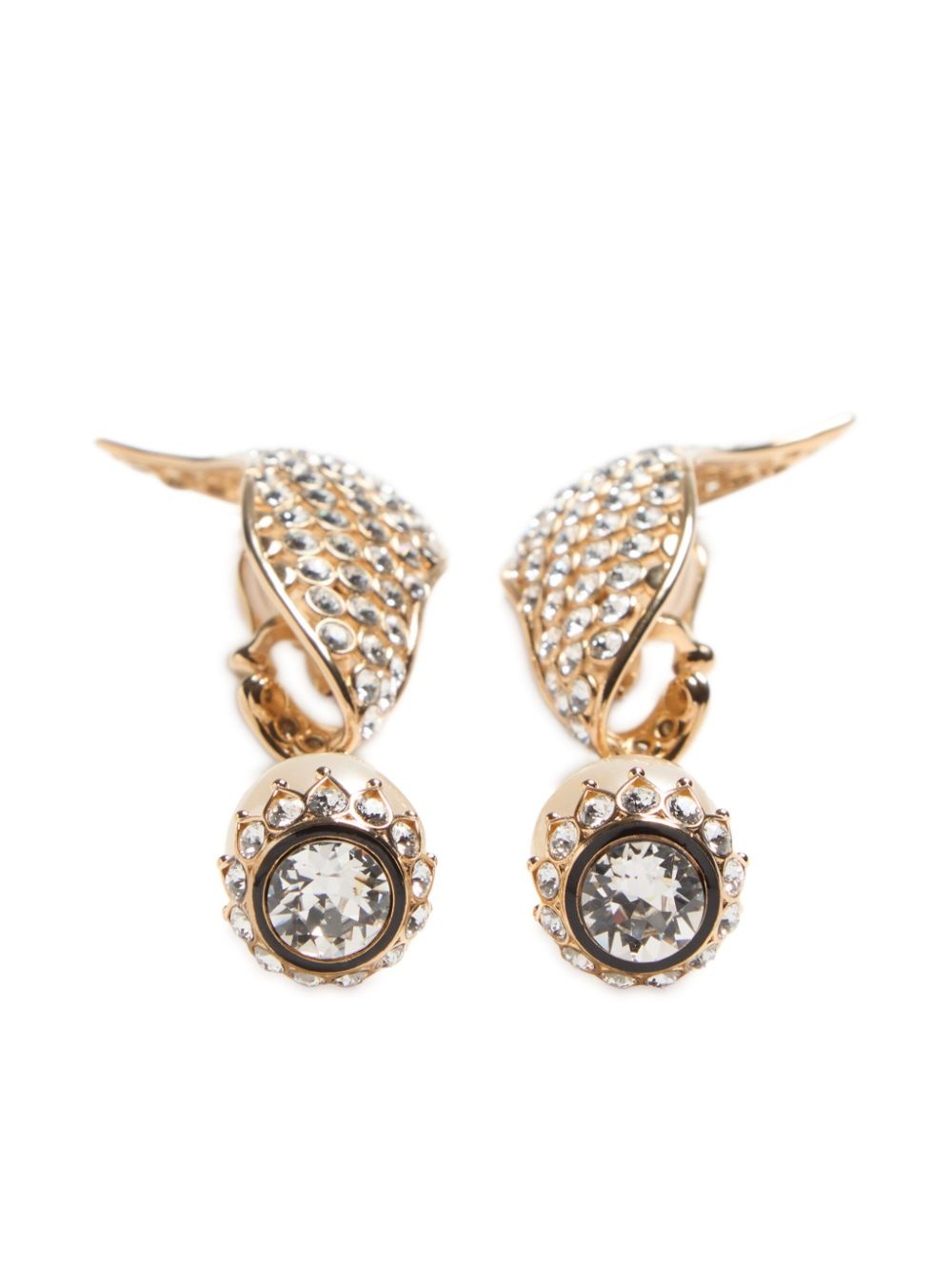 faux-pearl drop earrings - 2