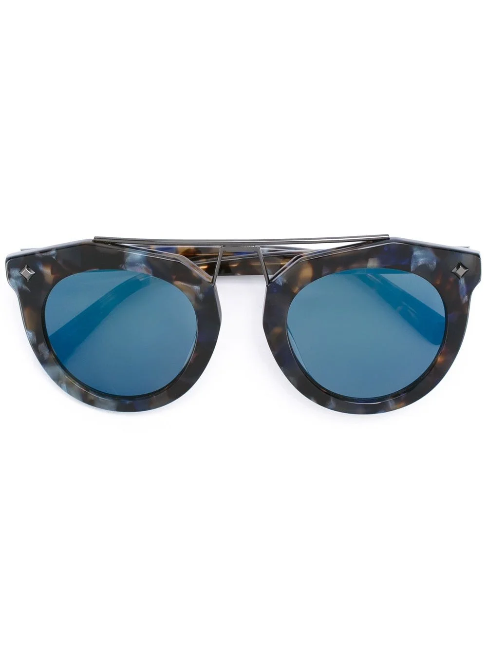aviator style tortoiseshell sunglasses - 1