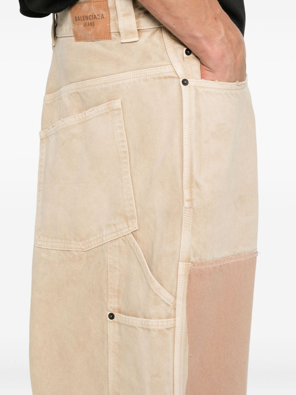 Ripped Off panelled cotton trousers - 5