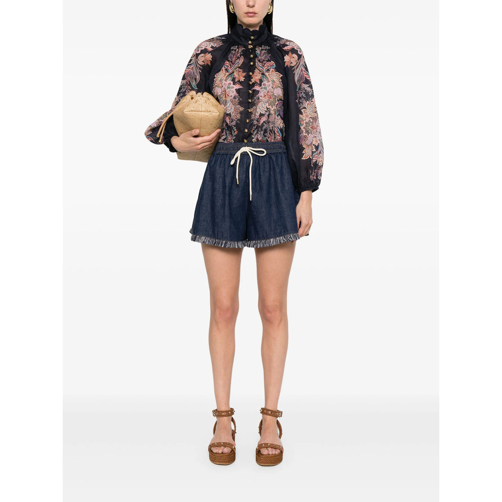 Zimmermann Blue Shorts - Short Shorts Women - 5