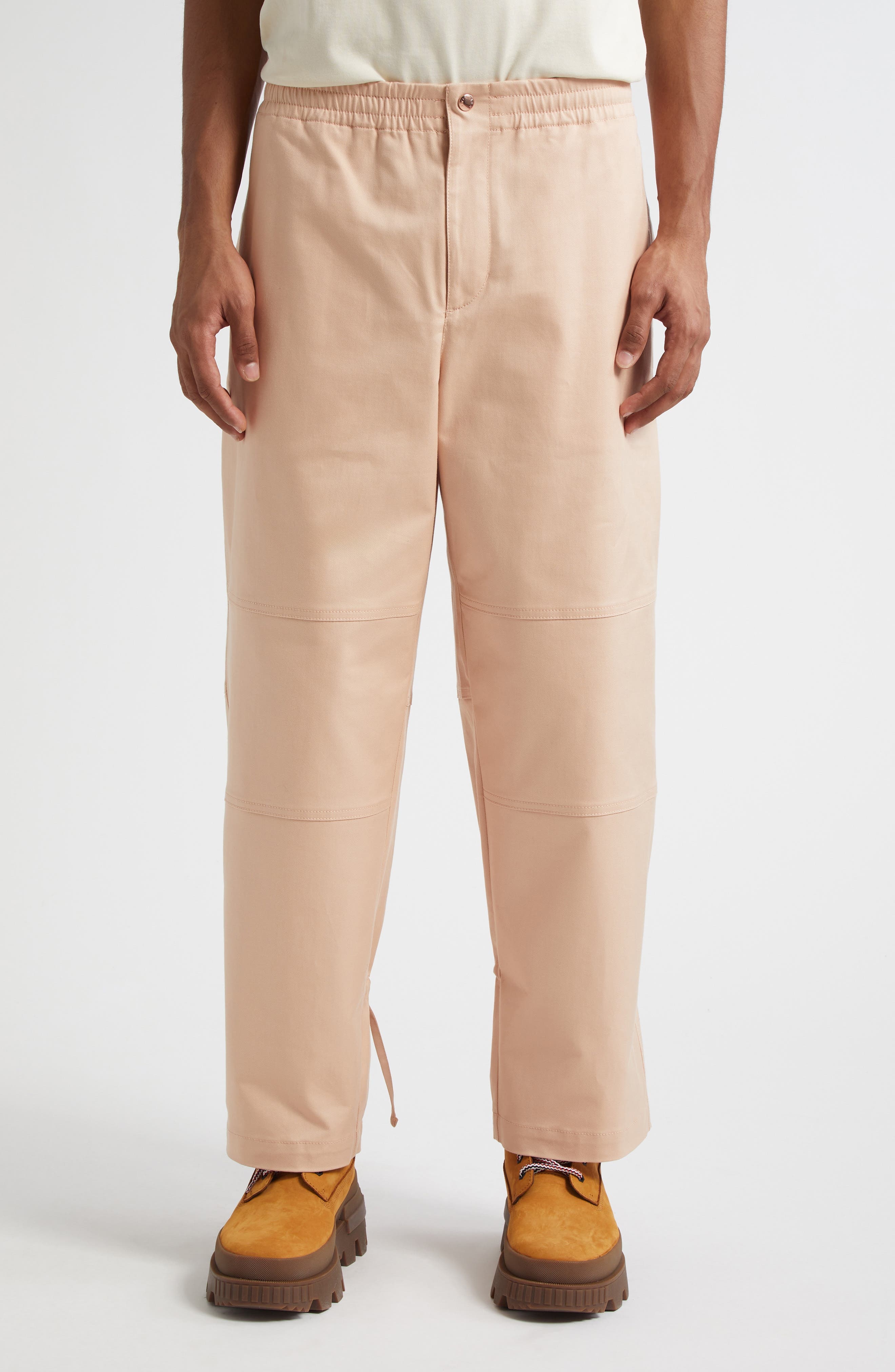 Moncler x Gilga Farm by Donald Glover Gabardine Pants in Peach at Nordstrom - 1