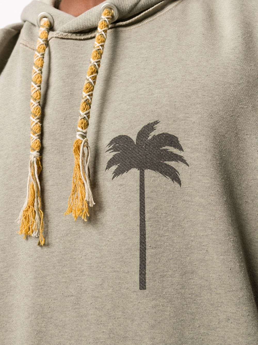 palm tree motif hoodie - 5