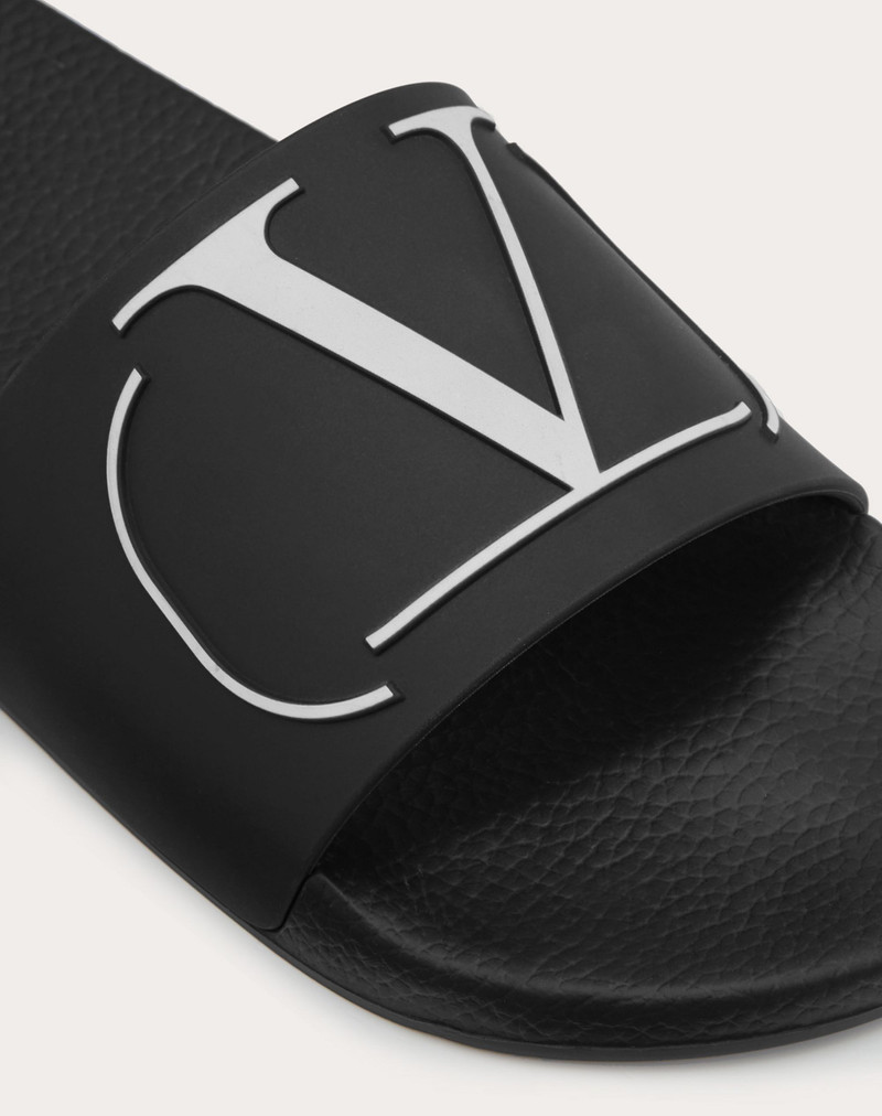 VLogo Signature Rubber Slide Sandal 5