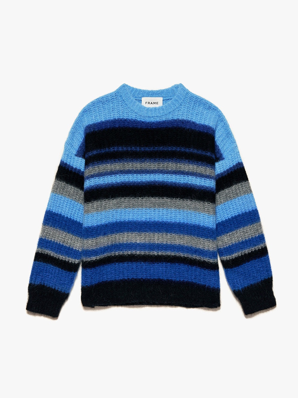 Alpaca Sweater in Sky Blue Multi - 1