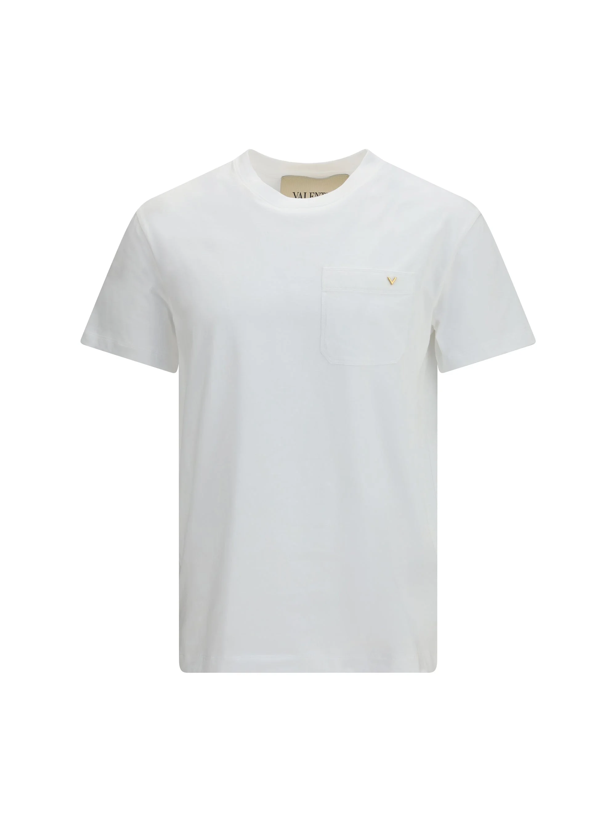 Valentino Cotton T-shirt With Vgold - 1