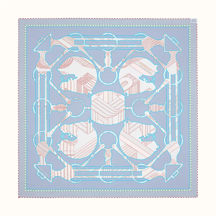 Tatersale en Zigzag double face scarf 90 - 4