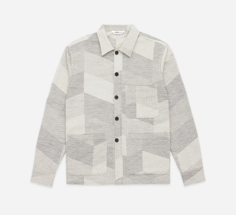 Shop Jacket - Ash Zig-Zag Jacquard 1