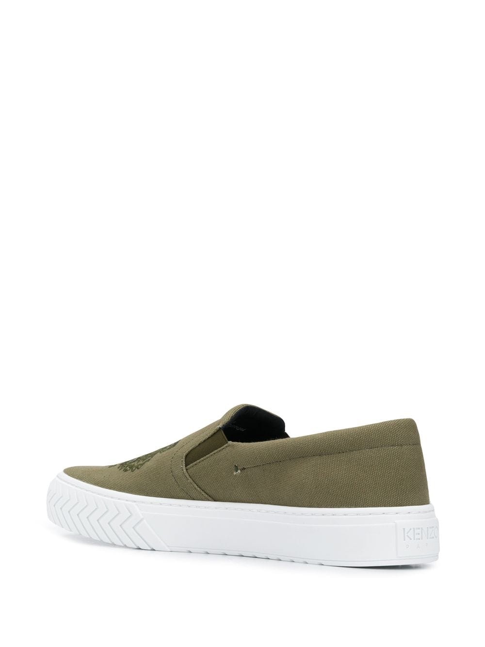 tiger motif plimsolls - 3