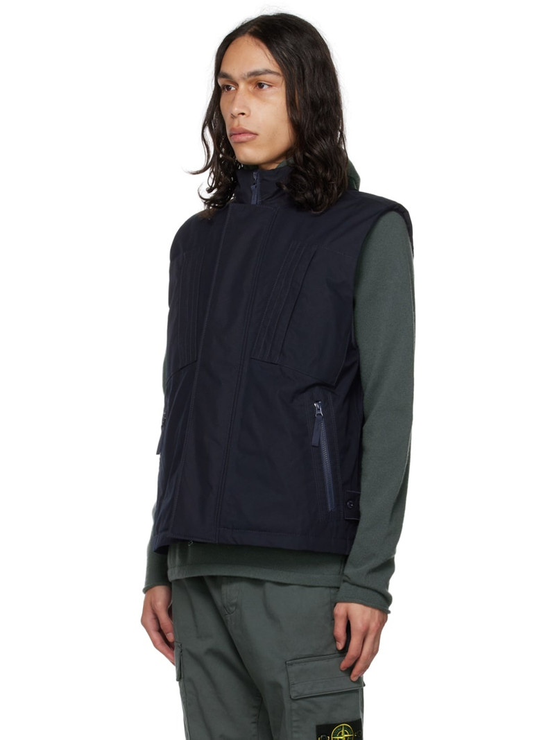 Stone Island Navy Ghost Down Vest outlook