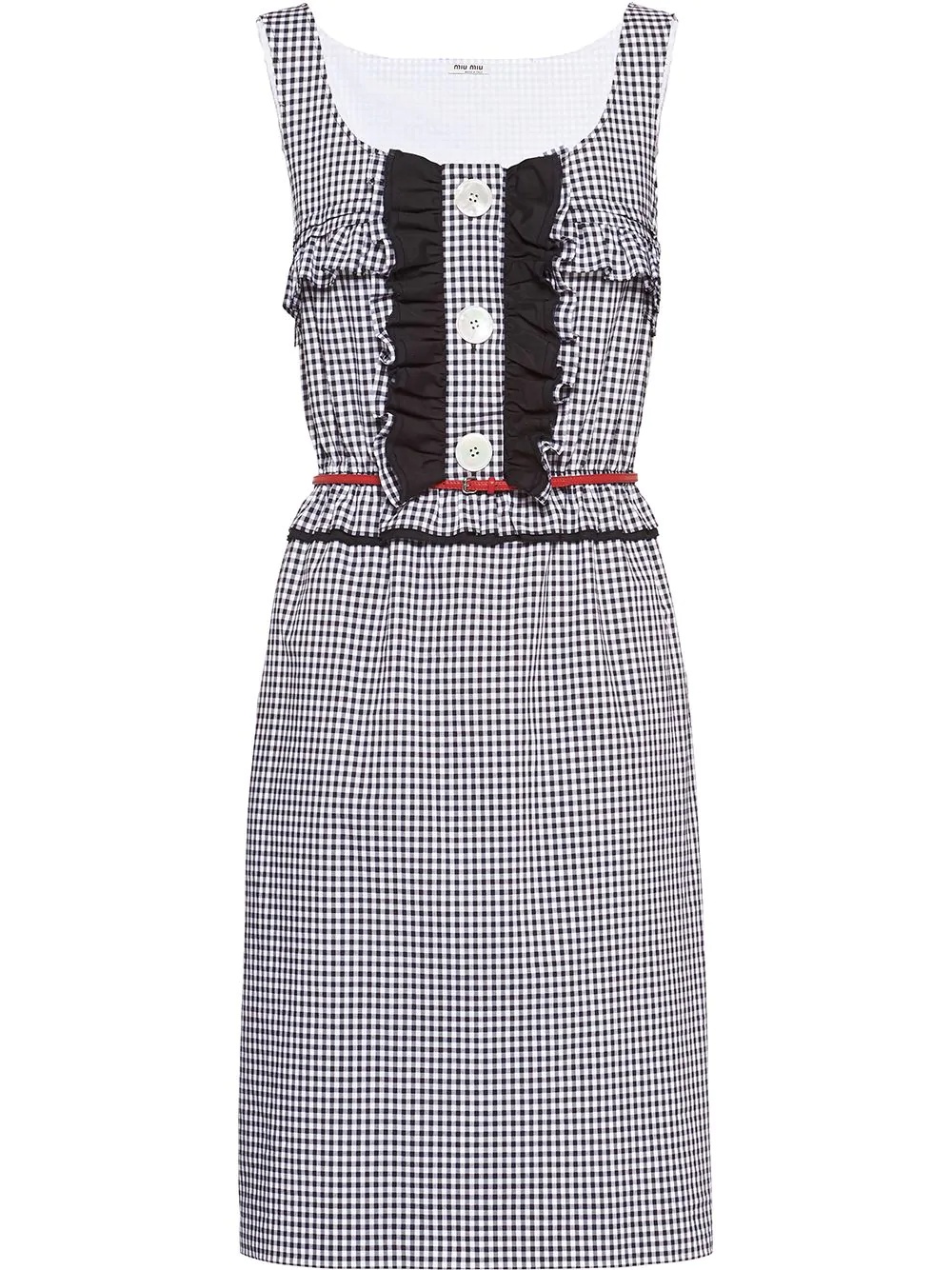 gingham check dress - 1