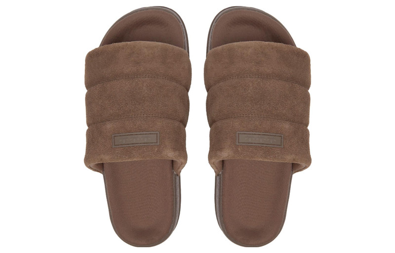 (WMNS) adidas Originals Adilette Essential 'Brown' IE9649 3