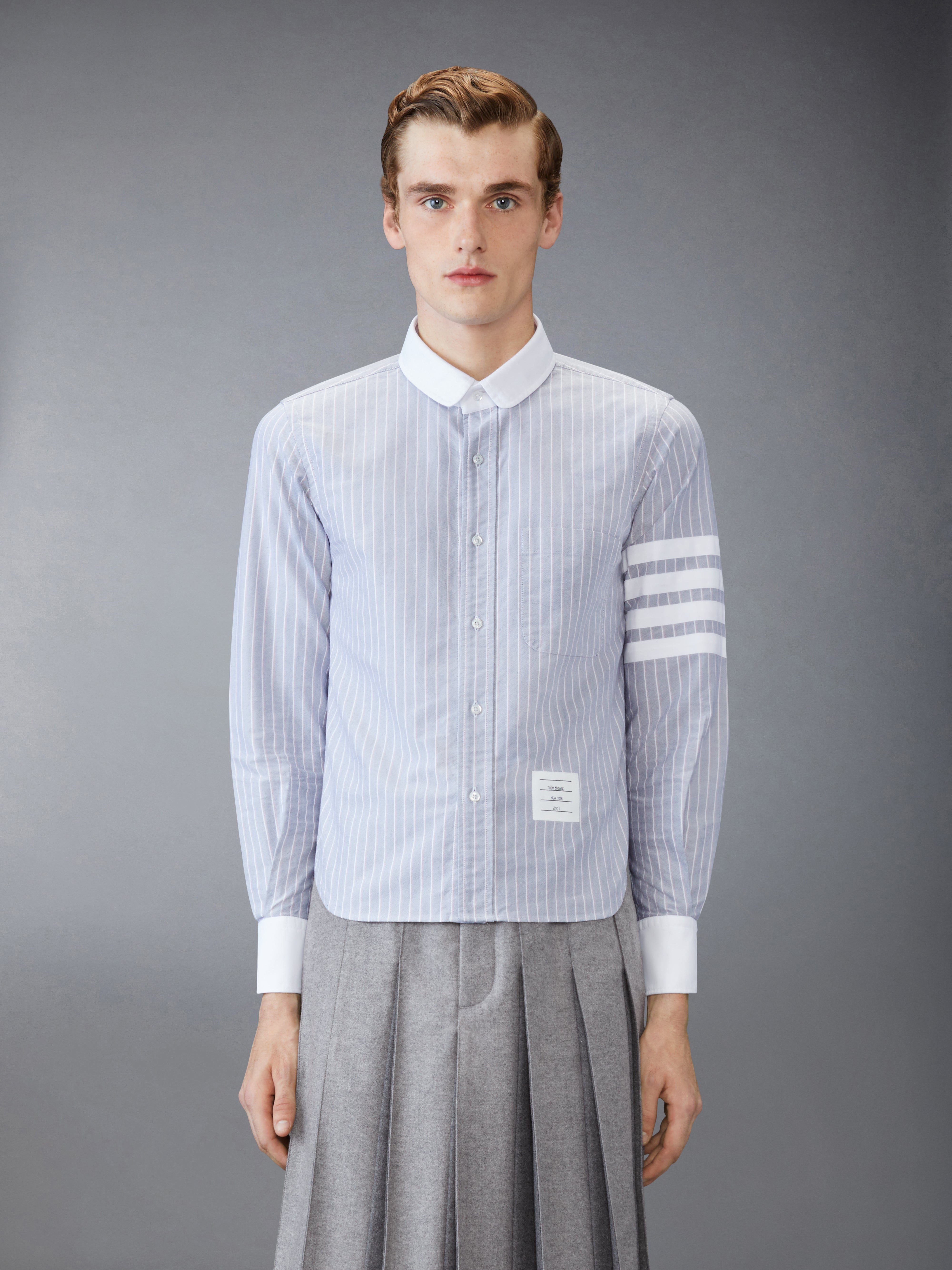 Oxford 4-Bar Shadow Pinstripe Shirt - 3