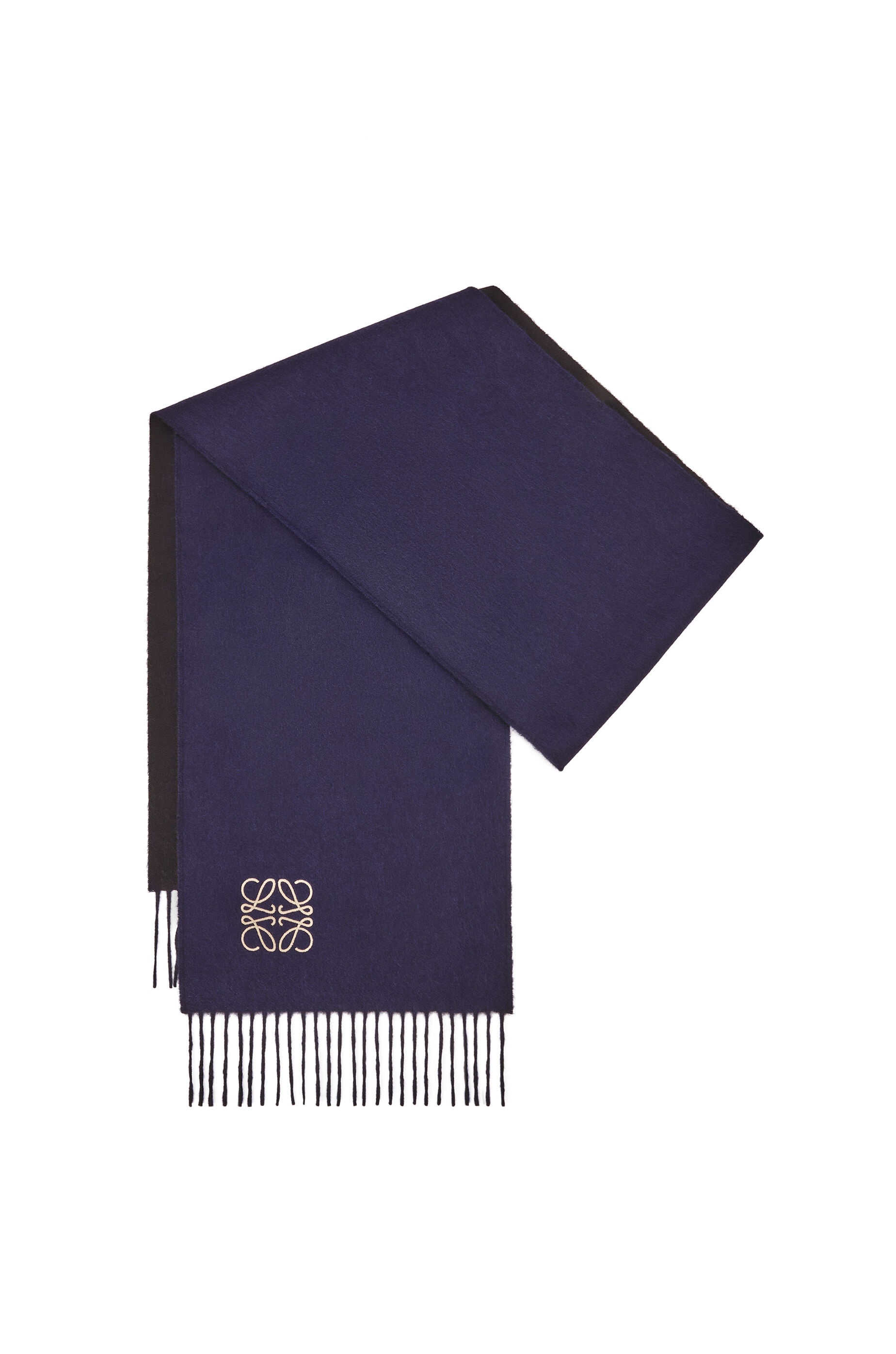 Bicolour scarf in wool and cashmere - 3