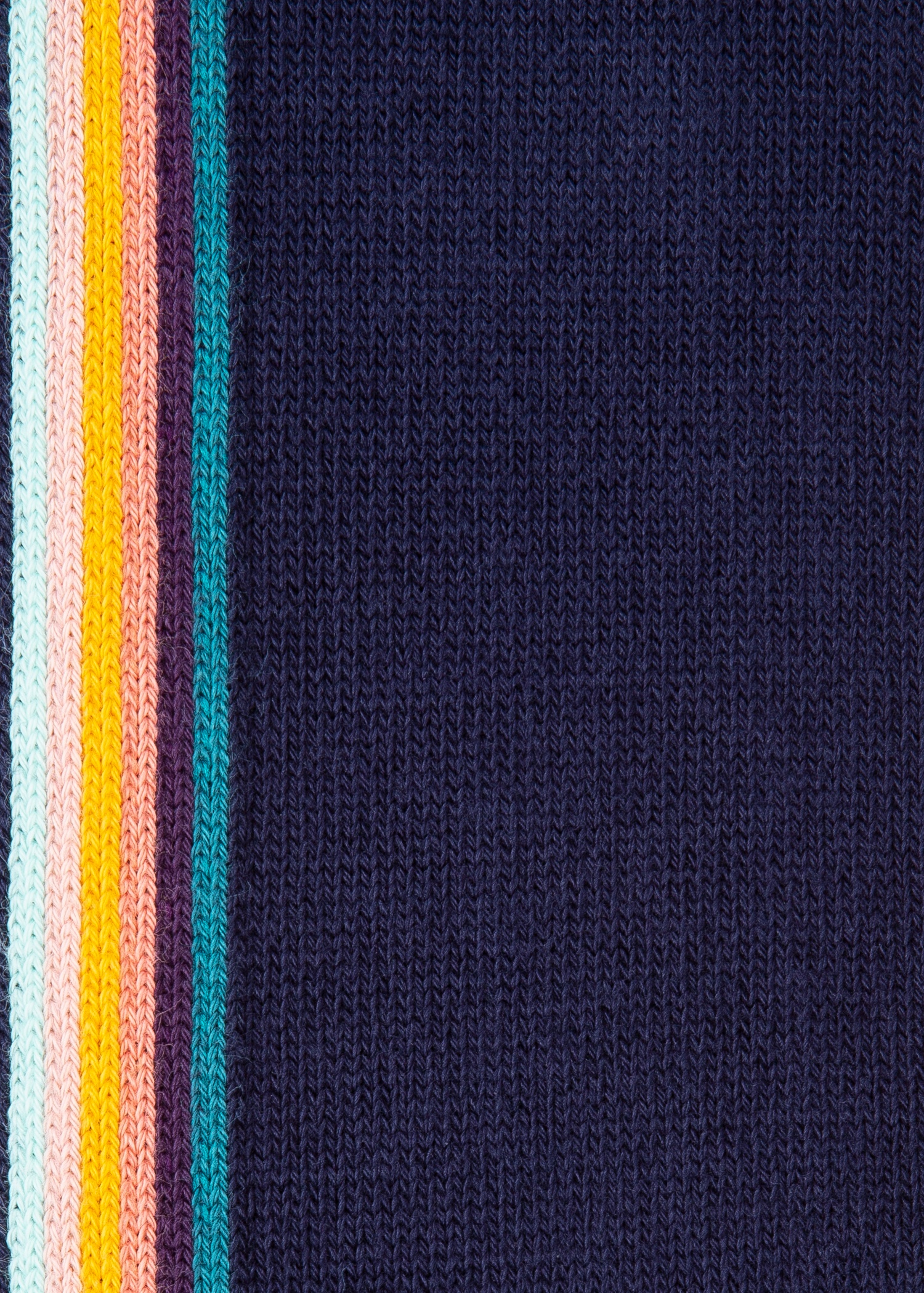 Navy Vertical 'Artist Stripe' Socks - 3