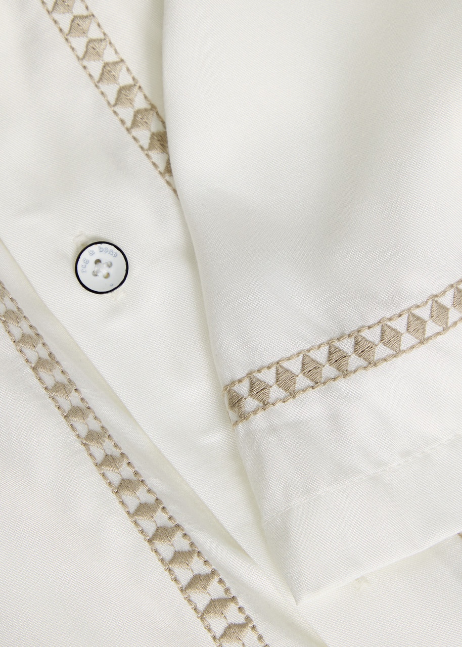 Rag & Bone Dalton Embroidered Woven Shirt - 5