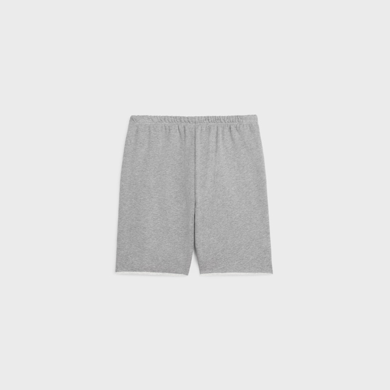 CELINE celine blason loose shorts in cotton fleece outlook