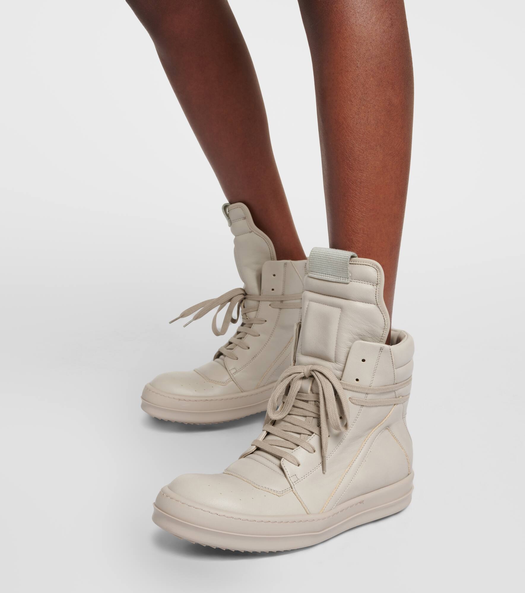 Geobasket leather high-top sneakers - 6