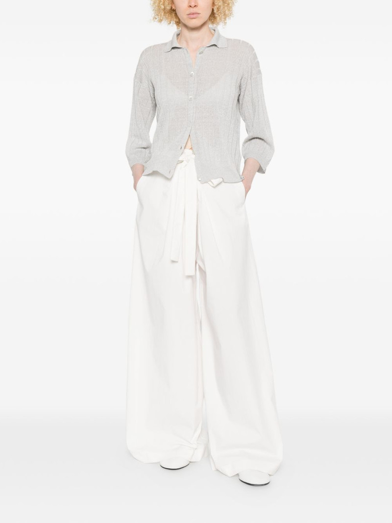 PESERICO ribbed-knit cardigan outlook